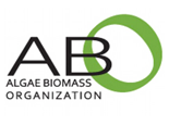 Algae Biomass Organization logo with green circle.